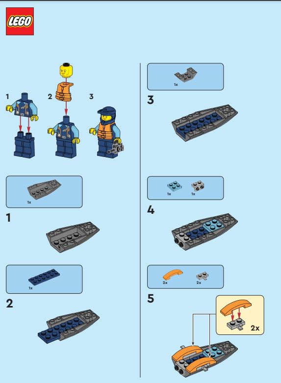 LEGO City: Water Explorer Minfiigure with Water Scooter