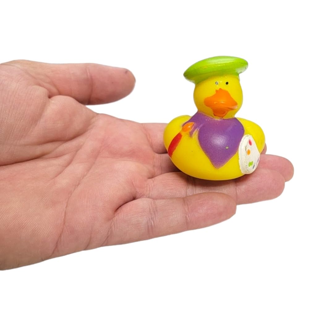 Fun Express Rubber Ducks, Assorted Styles Birthdays, Grand Events, Party Favors, Table Decorations, Treasure Chest Supplies (Artist) - VBS Vacation