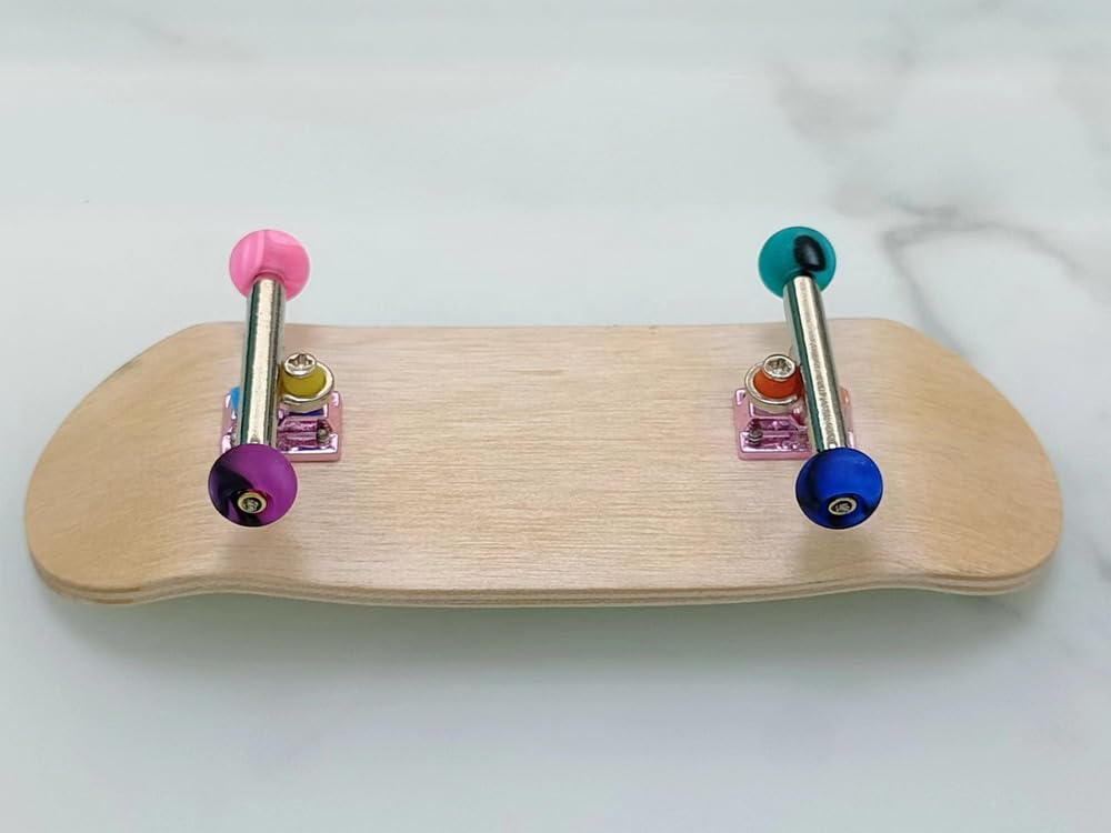 Leefai Professional Fingerboard Trucks 32-34mm Wide -Standard Shape G3-Single Axles Truck- Inverted Kingpin-Mini Finger Skateboard Tool -Screws