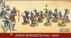 Wargames Atlantic, The Age of Chivalry, Foot Knights (1150-1320), 28MM Scale Miniatures