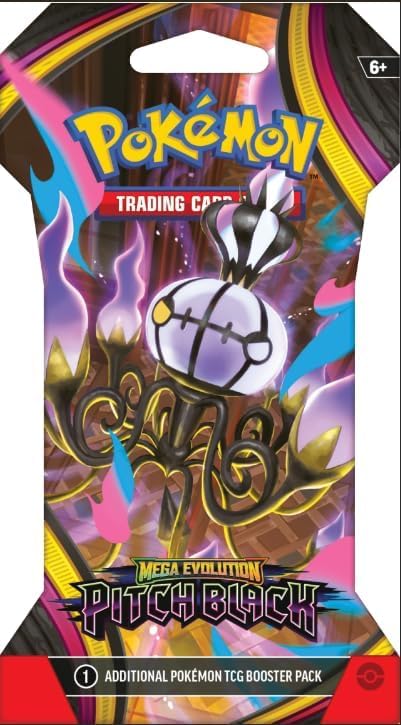 Pokemon TCG Trading Card Game Mega Evolution Pitch Black - 8 Booster Packs, 10 Cards per Pack.