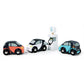 Tender Leaf Toys - Smart Car Set - 3 Pretend Electric Wooden Smart Cars with Charging Unit - Open-Ended Play Toy, Explore Role-Play and Imagination