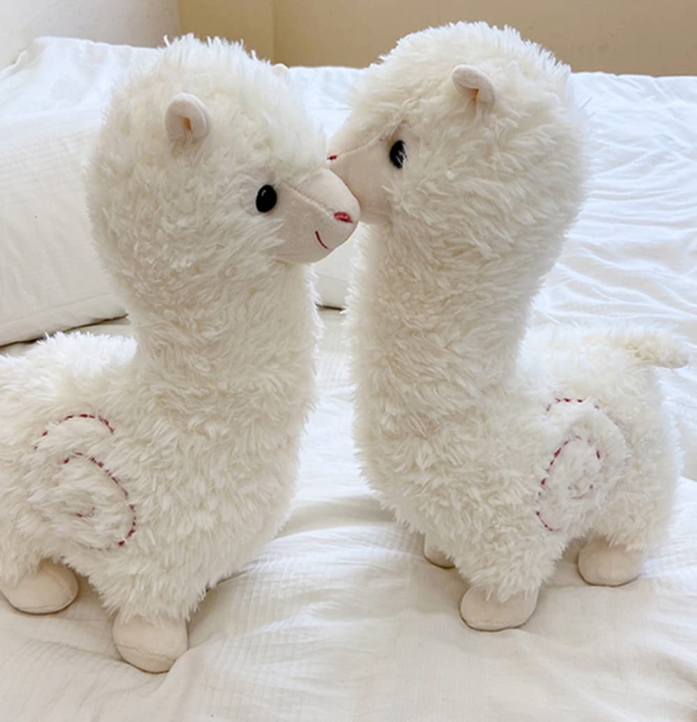 JOSON Alpaca Plush Toy, Super Cute Camel Stuffed Animal Pillow for Birthday, Christmas, Valentine's Day Gift (18 inch White)