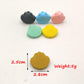 24pcs Mini Cute Silicone Shell Bead Animal Silicone Shellfish Bead for DIY Beading Mom Necklace Pendant Accessories (Mix Color 24pcs)