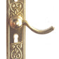 Melody Jane Dolls Houses Dollhouse Miniature Brass Door Plate & Handle