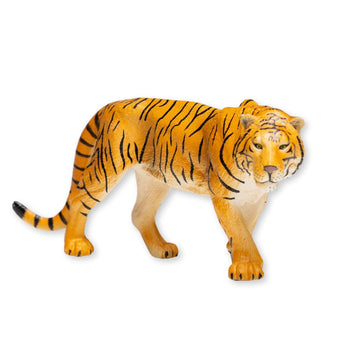 ZAGA Toys Bengal Tiger Figurine 6"x2.5" - Orange | Lifelike Hand-Painted Wildlife Model | Realistic Bengal Tiger Sculpture for Displays, Collectors