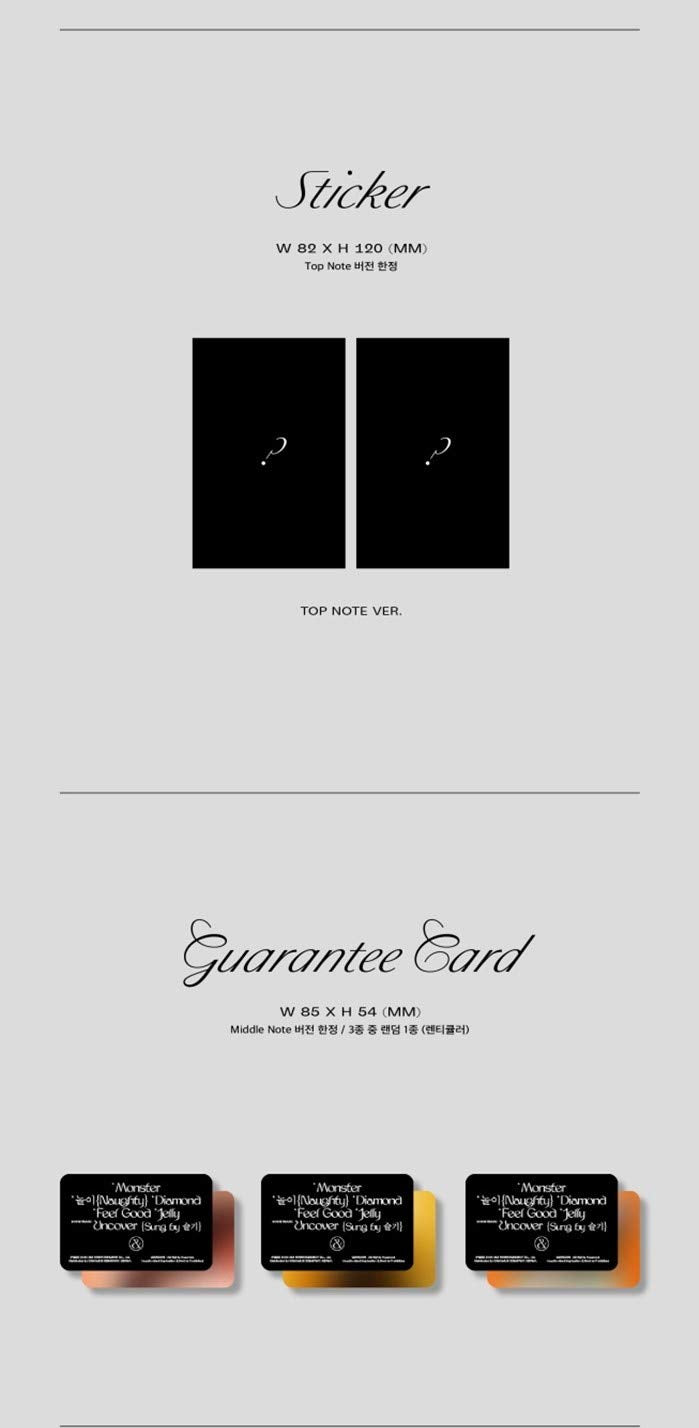 Red Velvet - Monster [Top Note+Middle Note ver. Full Set] (1st Mini Album) [Pre Order] 2CD+2Photobook+2Folded Poster+Others with Extra Decorative