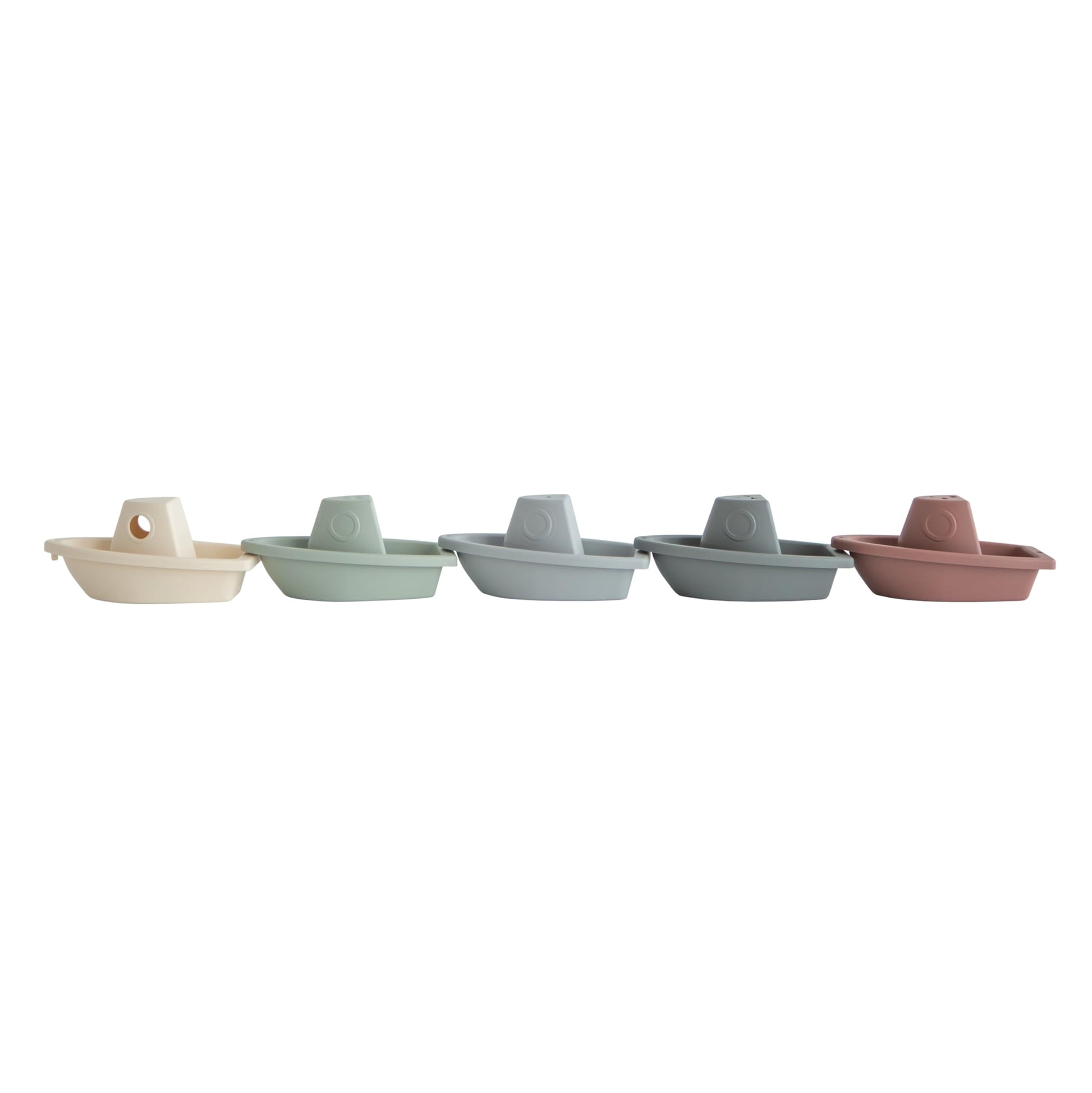 mushie Stackable Bath Boats Floating Toy (Original) | Made in Denmark