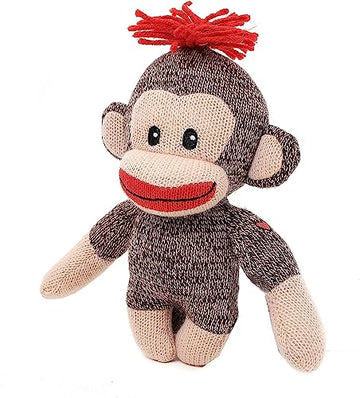 Plushland Adorable Sock Monkey, The Original Traditional Hand Knitted Stuffed Animal Toy Gift-for Kids, Babies, Teens, Girls and Boys Baby Doll