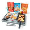 Melissa & Doug Flip & Fry Grill Play Set with Water Wow!® Kids Kitchen Playset with Color Changing Play Food, Preschool Toys for Girls & Boys Ages 3+
