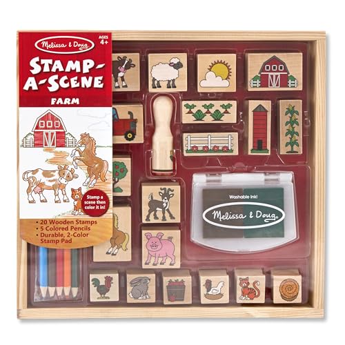 Melissa & Doug, Toy Stamp A Scene Farm