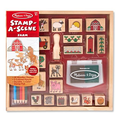 Melissa & Doug, Toy Stamp A Scene Farm