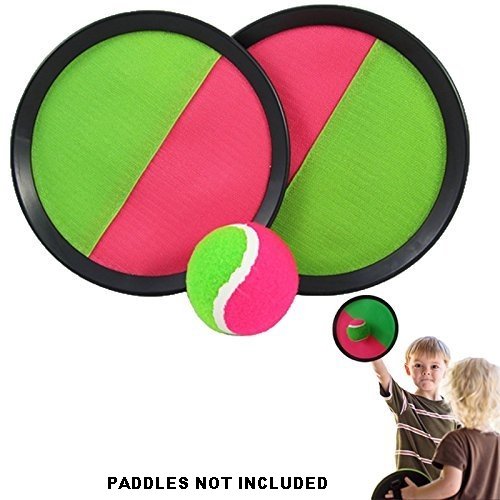 YMCtoys Replacement Sticky Balls for Toss and Catch Sport Game, Hook and Loop, Refill Pack of 6