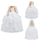 E-TING Wedding Set Beautiful Gown White Bride Dress Clothes with Veil and Groom Business Suit Outfit for Dolls?Doll Not Included?