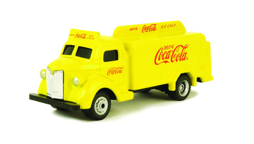 Motor City Classics | Coca-Cola 1947 Bottle Truck (Yellow) 1:87 Scale Model Diecast Collectible 439954