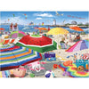 White Mountain 500 Piece Jigsaw Puzzle Summer Lighthouse, Beach Umbrella