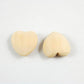 Arakierst 50pcs Natural Wooden Heart Teether 25mm Unfinished Wood Hearts with Holes Eco-Friendly Wooden Handing Materials DIY Crafts Beading