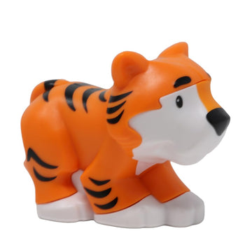 Fisher-Price Replacement Part for Collectible Little People Alphabet Fun Zoo Safari Farm Playset JGR92 - Replacement Letter T Orange and Black Tiger