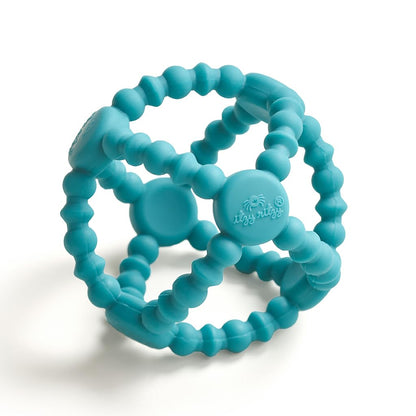 Itzy Ritzy Teething Ball - Flexible Teether Ball Soothes Sore Gums & Features Easy-to-Grip Design - Made of BPA-Free Silicone - Designed for Ages 3