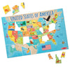 Melissa & Doug USA Map Jumbo Floor Puzzle 51-Piece Educational Toy
