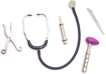 5Pcs/Set Dollhouse Mini Stethoscope Care Tools Dollhouse Dolls Miniature Garden Kit, Hospital Accessories Toys Set for Toy Miniature House Decoration