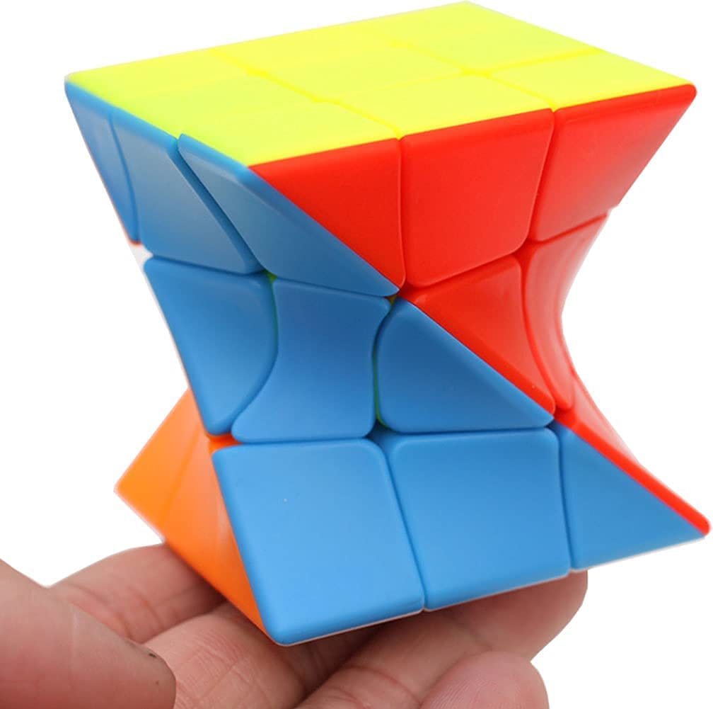 Cube Twist 3x3 Stickerelss Speed Cube Vivid Color Magic Puzzle Toys Puzzle Boxes (Twist 3rd Order Puzzle Boxes)