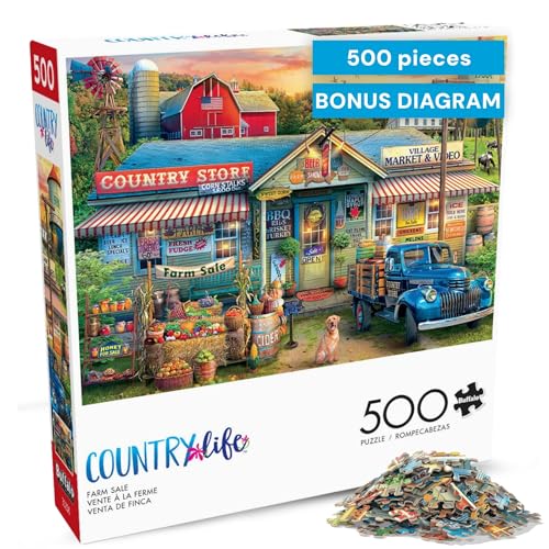 Buffalo Games - Country Living: Farm Life - 500 Piece Puzzle for Adults