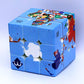 World Map Design Magic Cube,3x3 Geography Learning Puzzle Toy