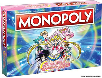 Monopoly Sailor Moon Board Game | Based on The Popular Anime TV Show | Custom Tokens, Money and Game Board | Officially Licensed Merchandise