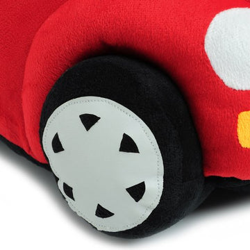 AngelGift Cute Beetle Car Model Decorative Throw Pillow Cushion Plush Toys (Red, 35cm)