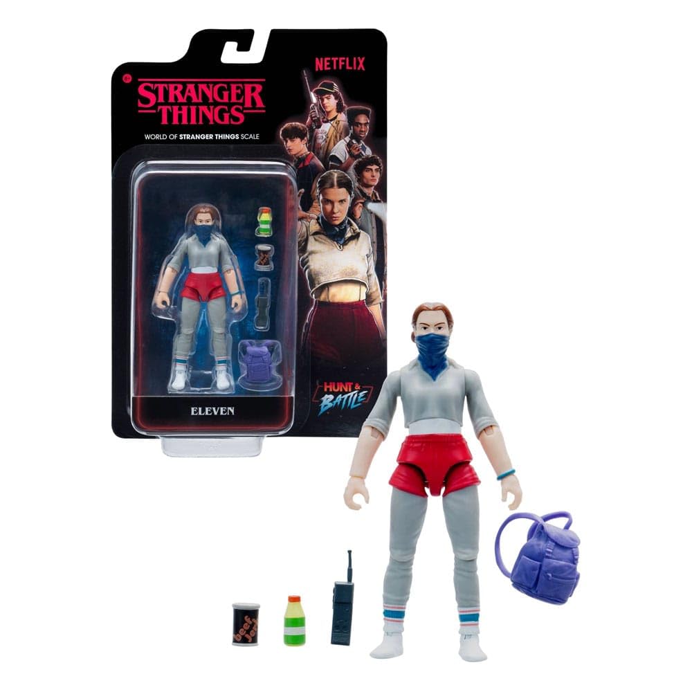Jazwares Stranger Things Eleven (Season 5): 4" Articulated Action Figure with Unique Accessories