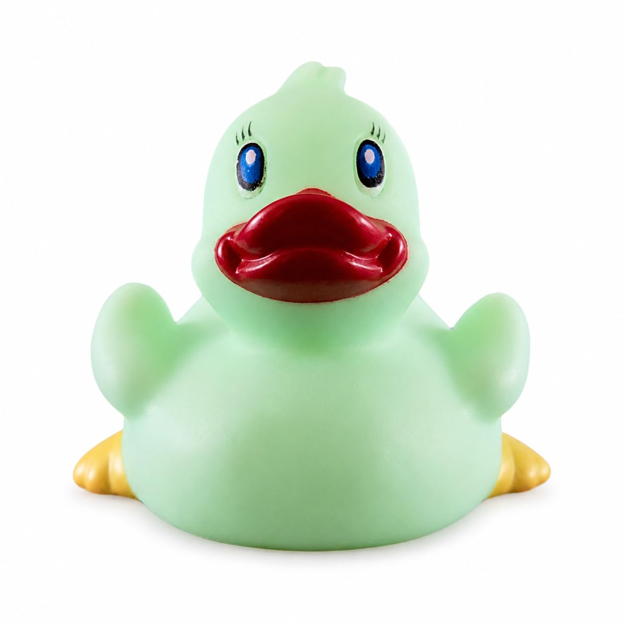DUCKY CITY 3" Glow in The Dark Rubber Duck [Sealed Hole, Floats Upright] - Baby Safe Bathtub Bathing Toy