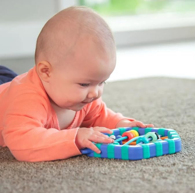 Sassy Busy Bands Take Along, Teethe & Toys, Baby Toy, Activity Toy, Sensory Toy for Toddlers, Babies, and Infants, Medium