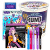 Kpop Demon Hunters™ Rumi Stationery Set with Mini Notebook, Gel Pens, Markers, Eraser, Bonus Kpop Stickers & Cute Storage, Official K Pop Demon