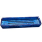 Lucite Rumikub Premium Set - Tiles, Holders, and Storage Acrylic Box Included (Blue Marble/White Marble)