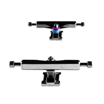SOLDIER BAR 34mm Fingerboard Trucks with Inverted Kingpin, Professional Metal Single Axle for Finger Skateboard, High Performance Tuning Kit with Lock