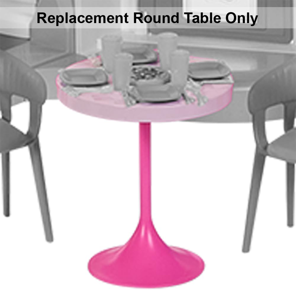 Replacement Part for Barbie Doll Dreamhouse Doll House Playset HMX10 - Replacement Pink Round Table