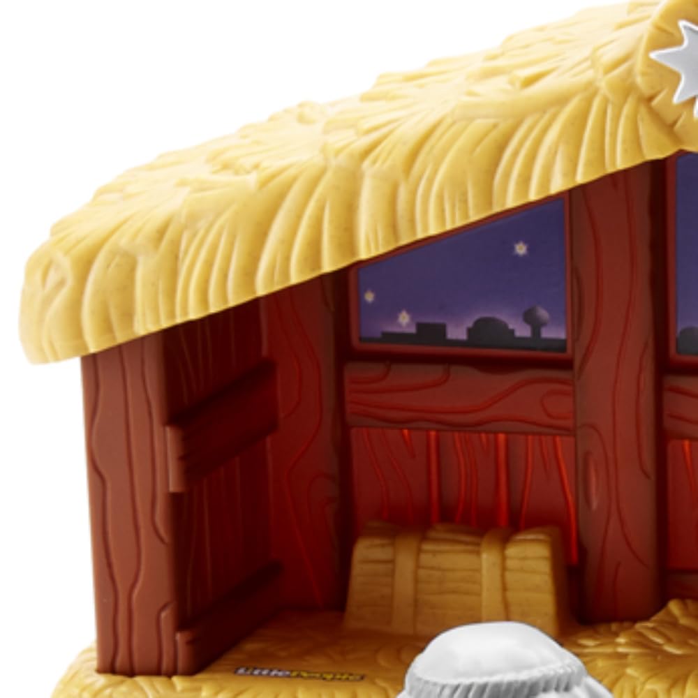 Fisher-Price Replacement Part Little People Christmas Nativity Playset DPX53 - Replacement Tan Stable - Barn