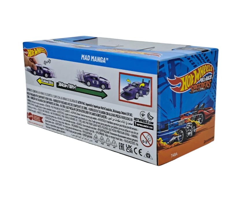 Hot Wheels Pull-Back Speeders Mad Manga