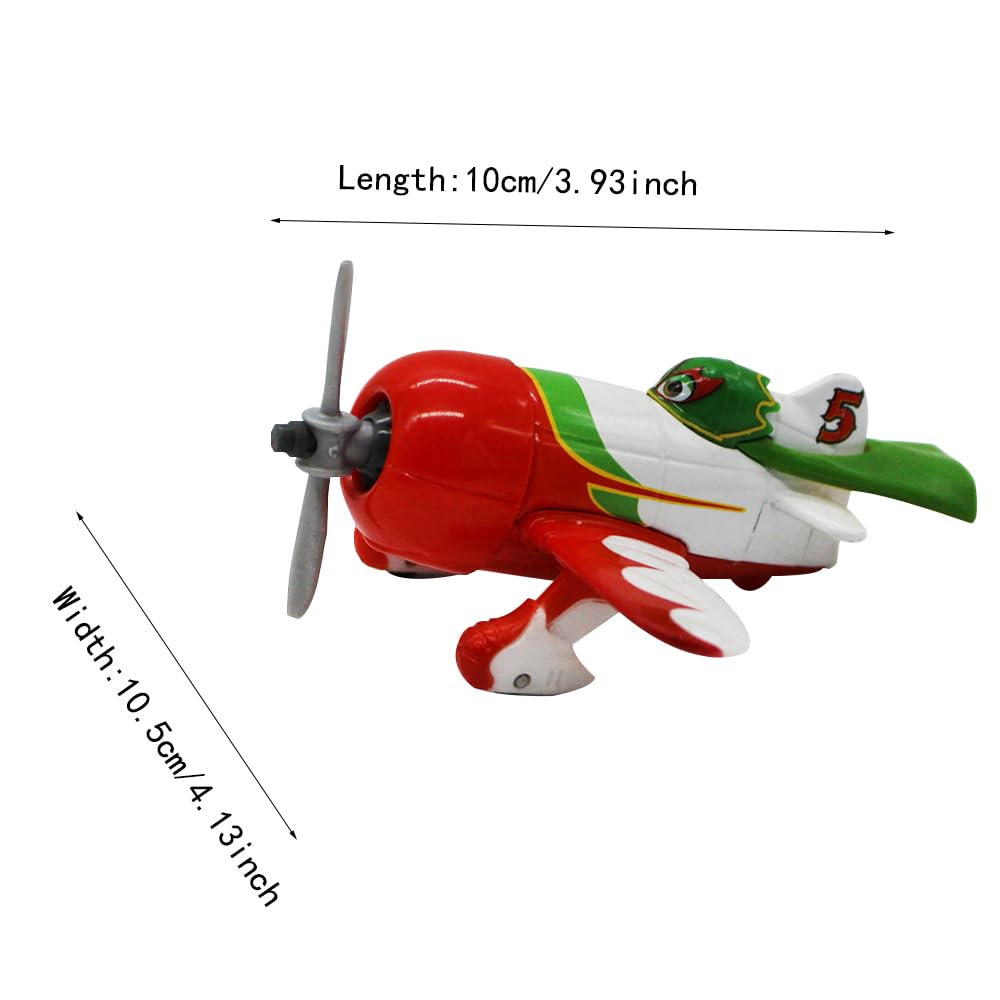 5 Pack Planes Dusty Skipper Chupacabra Delta Zed Metal Diecast Plane Model Toy (5 Pack Planes B)
