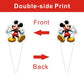 25pcs Mickey Cake Decorations with 24pcs Cupcake Toppers, 1pcs Cake Topper for Mickey Birthday Party Supplies