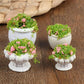 4 Pcs Dollhouse Plant Bonsai Doll House Mini Potted Plant Artificial Tiny Mini Flowerpot Miniature Hanging Potted Plant Miniature Dollhouse Kit