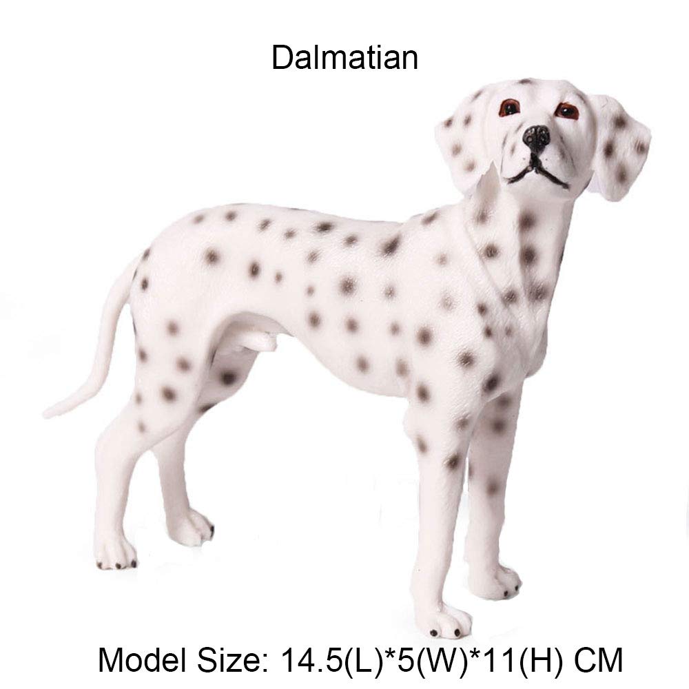 FLORMOON Animal Figures Realistic Dalmatian Plastic Early Educational Toys Cupcake Topper Party Gift for Kids 2+ Year Old(Large Size)