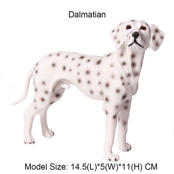 FLORMOON Animal Figures Realistic Dalmatian Plastic Early Educational Toys Cupcake Topper Party Gift for Kids 2+ Year Old(Large Size)