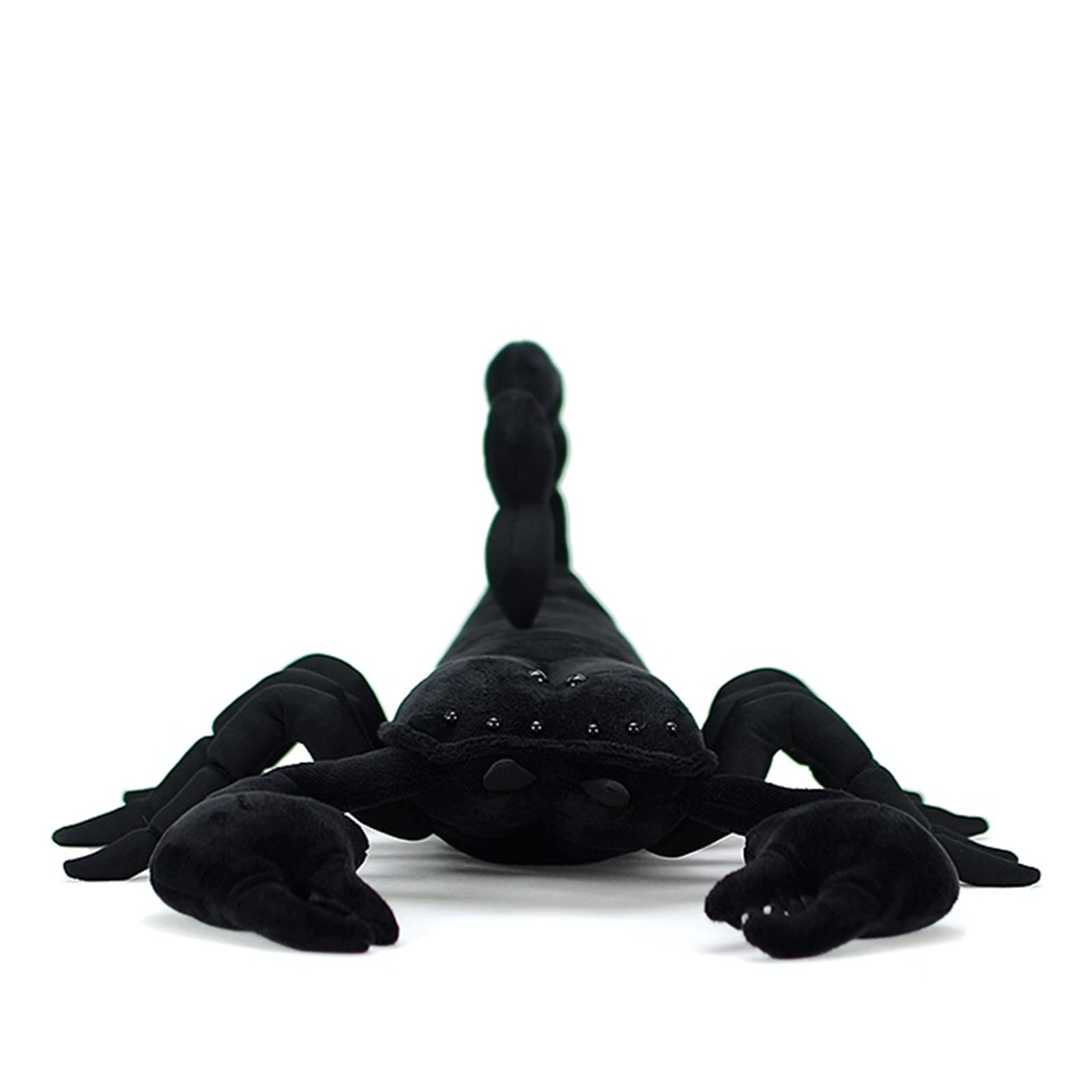Tiny Heart Simulation Emperor Scorpion Plush Toy, 15.74inch Black Super Soft Realistic Scorpion Plush Stuffed Animal Toy Figure for Kids Halloween