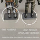 NC EBCO 50 Pieces Plastic Action Figure Stand Base for 3.75 inch GI Joe Figure Toy Exclusive Upgrade Black Display Stand Tool