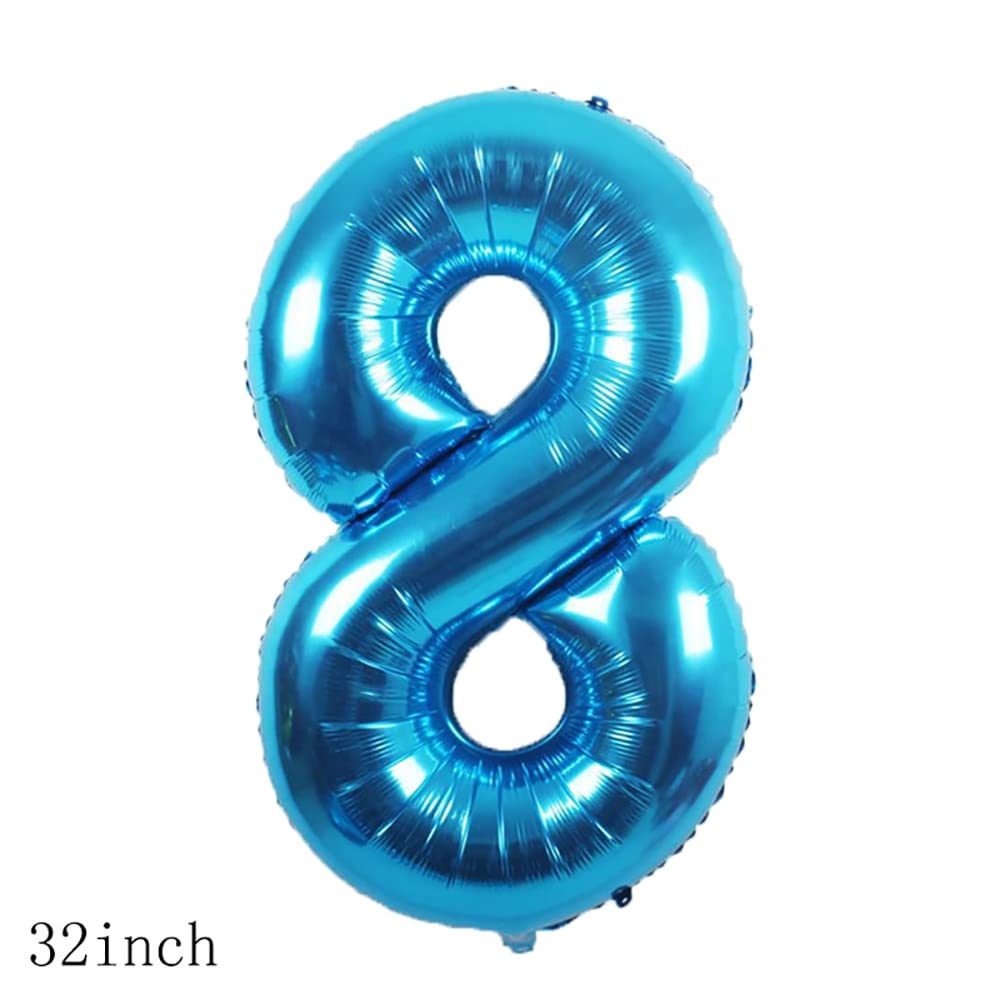 Balloons, 11 pcs Foil Balloons 8 year old for 8st Birthday Party Supplies Decoration? Confetti Balloon Kids Party Balloons Birthday Party Supplies 8