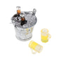 AMLESO 1:12 Dollhouse Ice Bucket Wine Bottle Model Pub Decor