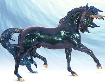 Breyer Horses Traditional Series Neptune Unicorn Stallion | Unicorn Toy Model | 13" x 9" | 1:9 Scale | Model #B-TR-10013
