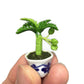 3pc Miniature Flower Clay Dollhouse Fairy Garden Mini Plant Trees Ceramic Paint Furniture Bundles Artificial Flowers Tiny Orchid #094